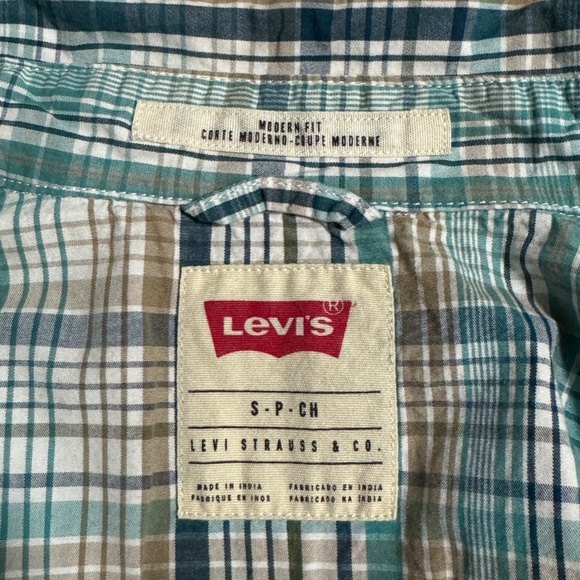 Upcycled Levi's Mickey Mouse Plaid Shirt - Picture 9 of 11